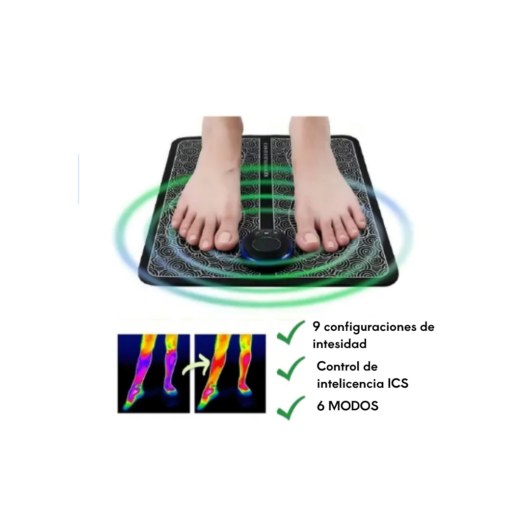 Tapete De Pies Masajeador Espalda Ems